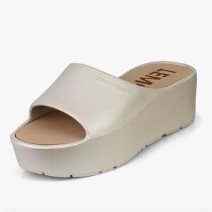 Lemon Jelly Platform Slides in Light Tan Color